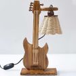 Kılıç Ahşap Hasır Gitar Model Abajur