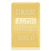 100 gr 24 Ayar Gram Külçe Altın