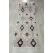 140 Kaymaz Taban Kesme Yumuşak Yüzey Kahve 100x400 cm Yolluk