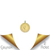 2 Adet Eski Tarihli Çeyrek Altın