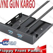 3.5 inç 2 PORT USB 3.0 PCI FLOPPY 5028a DİSKET ÖN PANEL YUVASI ARABIRIM ADAPTÖRÜ KASA BRAKETİ DAHİLİ
