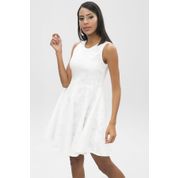 4over4 OV650-2217_002 Beyaz Kadın Elbise