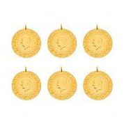 6 Adet Yeni Tarihli Çeyrek Altın