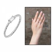 925 Ayar Baget Zirkon Taşlı Gümüş Yüzük