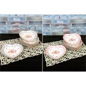Acar 6'lı Kalpli 13X15 cm Pembe Çukur İkramlık