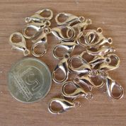 Açık Pembe Altın Rengi Kc Gold Papağan Klips 12mm Elde Kontrol Edilmiş Defosuz Lıght Rose Gold Color