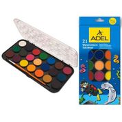Adel 21 Renk Büyük Boy Sulu Boya