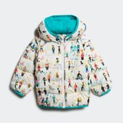 Adidas ED7703 Beyaz Jacket Erkek Çocuk Mont Mont Kaban