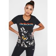 Adidas Eİ4829 W Farm P Tshirt Beyaz - Turuncu T-Shirt