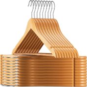 Ahşap Askı Naturel Kıyafet Ve Elbise Askısı Askılığı Gömlek Askısı Pantolon Askısı 6.adet 1.sınıf Ka