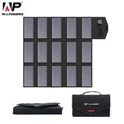 ALLPOWERS 60W Katlanabilir solar powerbank solar panel (isolar Teknolojili çiftli 5V USB ÇIKIŞLI) Tüm akıllı cihazlar Laptop, Telefon, Tablet