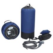 Alomejor Kamp duş çantası, 11 l, taşınabilir banyo çantası, basınçlı duş, su torbası, taşınabilir kamp duşu, ayak pompalı, seyahat, açık hava, yürüyüş, tırmanma için
