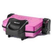 Altus 758 M 1800 W 4 Adet Pişirme Kapasiteli Teflon Çıkarılabilir Plakalı Izgara ve Tost Makinesi Pembe