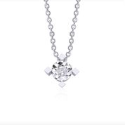 Ankha Jewels 14 Ayar Beyaz Altın Pırlanta Tektaş Kolye