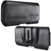 Apple iPhone 8 Plus kılıfı, iPhone 7 Plus deri kemer klipsli Case Kılıf Clip ve atkılar Cep telefonu taşıma çantası Apple 8 7 Plus (iPhone 8 7 Plus uyar bir ince Bumper Cover veya kılıfı) için DBHP115-IP7PLUSPL