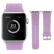 Apple Watch ile uyumlu Akıllı Saat Bantları-Kordonlar-Kayışlar, 38mm 40mm 42mm 44mm ölçülerine uygun, Kadınlar için Watch Bant Bileklik, Simli Pullu Parlak Kayış, Apple Watch Seri 4/3/2/1 ile Uyumlu (38mm/40mm, Parlak Mor)