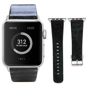 Apple Watch ile uyumlu Akıllı Saat Bantları-Kordonlar-Kayışlar, 38mm 40mm 42mm 44mm ölçülerine uygun, Kadınlar için Watch Bant Bileklik, Simli Pullu Parlak Kayış, Apple Watch Seri 4/3/2/1 ile Uyumlu (42mm/44mm, Mat Simli Siyah)