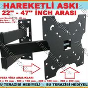 Arçelik 40'' 42'' 43'' 47'' İnch 102 106 118 Ekran Lcd Led Tv Televizyon Hareketli Askı Aparat Tvs75