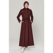 Armine 19KRA809 Bordo Kadın Pardesü