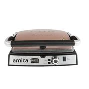 Arnica GH26244 Tostit Maxi Rosie 2000 W 6 Adet Pişirme Kapasiteli Teflon Çıkarılabilir Plakalı Izgara ve Tost Makinesi