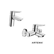 ARTEMA Solid S Lavabo+Banyo Batarya seti A42440+A42444