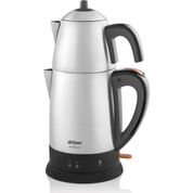Arzum AR3051 Çaycı Lux 1800 W 0.7 lt Demleme 1.8 lt Su Isıtma Kapasiteli Çelik Çay Makinesi