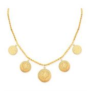 Aslı Gold GRD0011 Beşi Bir Yerde Altın Kolye