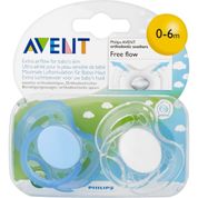 Avent Free Flow 2 li 0-6 Ay Renkli Yalancı Emzik