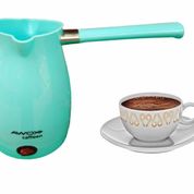 Awox Caffeen 1000 W 300 ml Su Hazneli 4 Fincan Kapasiteli Türk Kahvesi Makinesi Pembe-Mavi