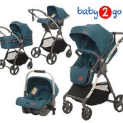 Baby2go 8047 Future Jean Mavi Travel Si̇stem Bebek Arabası