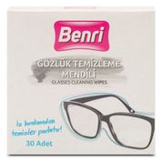 Benri 30'lu Gözlük Temizleme Mendili