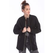 Bershka 2017-6501-190 Siyah Kadın Ceket