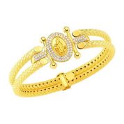 Bilezikhane Kaburga Kelepçe Tuğralı 2 Sıra 22 Ayar Altın Bilezik