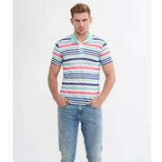 Blue Ran Ger Polo Yaka Çizgili Erkek Tshirt