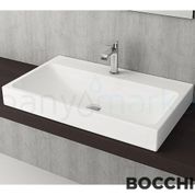Bocchi Scala Arch 80 cm Parlak Beyaz Tezgah Üstü Lavabo