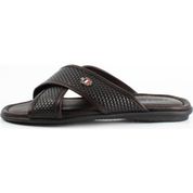 Bruno Shoes 2251KA Siyah Deri Erkek Terlik