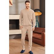 By Mecit 2757 Kahverengi Erkek Pijama Takımı