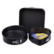 Cake Mold HL-A109 3'lü Kelepçeli Metal Kek Kalıbı