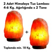Çankırı 2 Adet 4-6 kg Himalaya Tuz Lambası