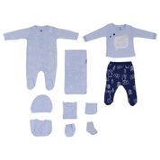 Caramell ZE5826 Mavi 0-3 Ay 10'lu Bebek Hastane Çıkışı