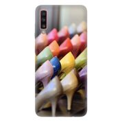 Cekuonline Samsung Galaxy A30S Marka Ayakkabı Desenli Esnek Silikon Telefon Arka Kapak