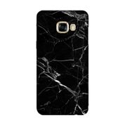 Cekuonline Samsung Galaxy C5 Pro Kılıf Desenli Resimli Hd Silikon Telefon Kabı Kapak - Mermer Siyah c5procekuvol330