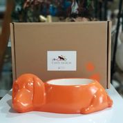 Chve Desing Paw Seramik Turuncu 300 ml Köpek Mama Kabı