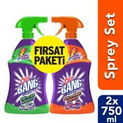 Cillit Bang 2x750 ml Banyo ve Mutfak Temizleyici Yağ Çözücü ve Kireç Sökücü Sprey