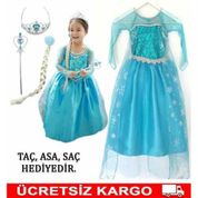 Çocuk Elsa Kostümü