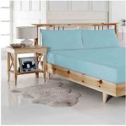 Cotton Sheets Mavi Çift Kişilik Lastikli Çarşaf Seti