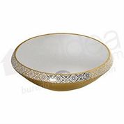 Creavit Damask Gold 45 cm Tezgah Üstü Lavabo