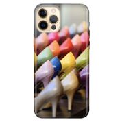 Cupcase Apple iPhone 13 Pro Max Uyumlu Nano Cam Ekran Koruyucu ve Marka Ayakkabı Baskılı Silikon Kapak
