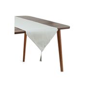 Cynthia Lurex Top Püsküllü 40x140 cm Gümüş Runner