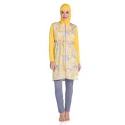 Dagi E0218Y0029 Erkek Sarı Jakarlı O Yaka Kısa Kol Pijama Takım